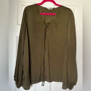 Olive Green Women's Top